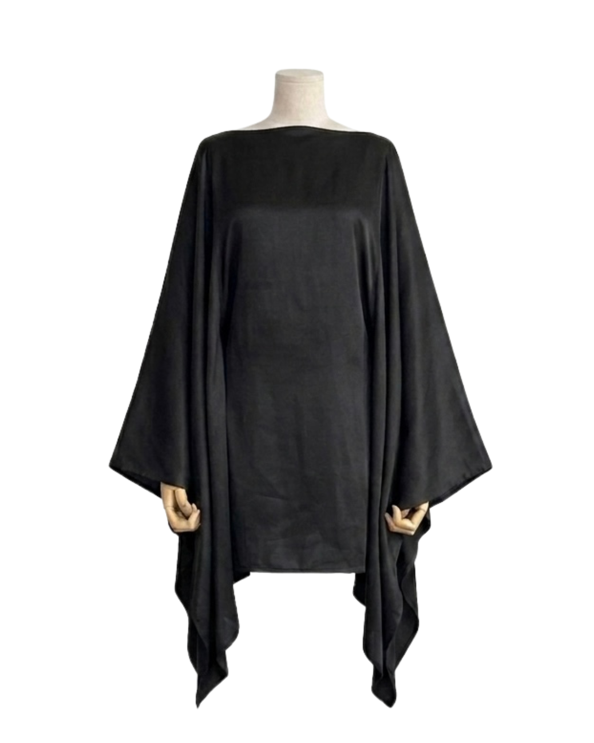 Shinshō Kimono Dress | Viscose | BLACK